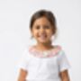 Edoth Pink Collar Floral Top, thumbnail 9 of 9