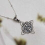 Sterling Silver Witches Knot Necklace, thumbnail 7 of 9