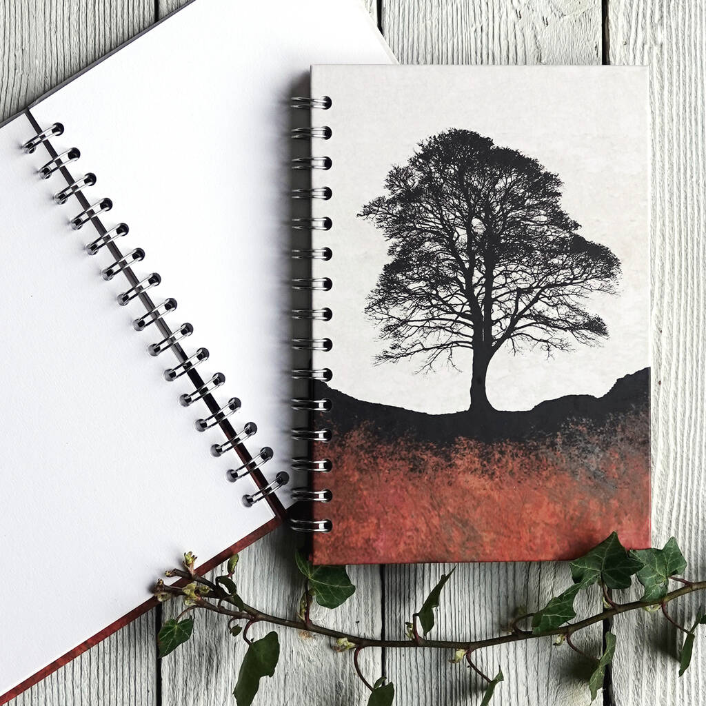 Sycamore Gap Tree Notebook / Sketchbook / Journal, 1 of 2
