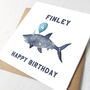 Personalised Shark Birthday Card, thumbnail 2 of 2