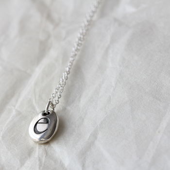 Initial Letter Pebble Necklace, 5 of 6