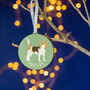 Beagle Personalised Dog Christmas Tree Decoration, thumbnail 4 of 6