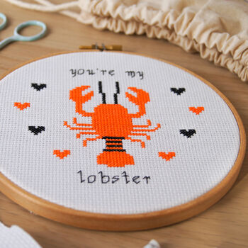 'You're My Lobster' Cross Stitch Kit, 3 of 5