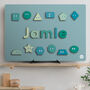 Personalised Iceland Jumbo Shapes Wooden Name Puzzle, thumbnail 1 of 5