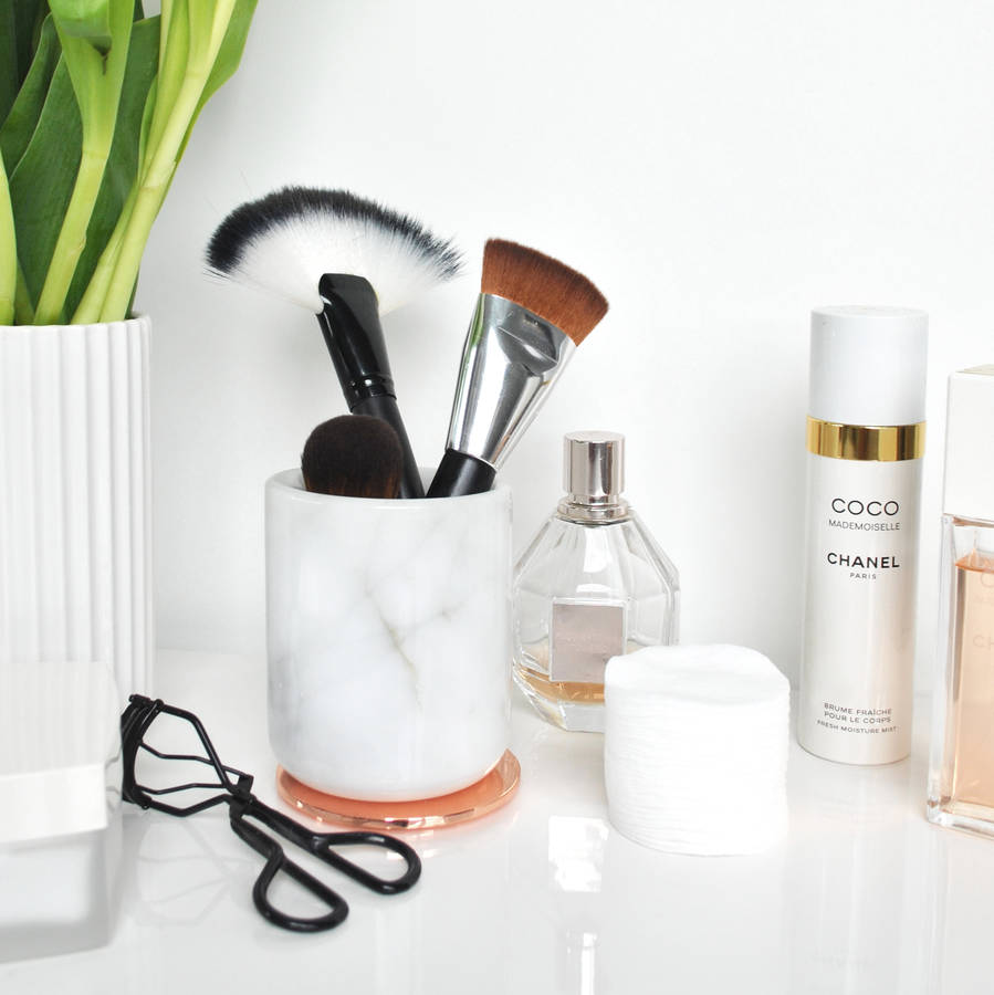 Marble Jar With Copper Lid By SkandiDesign