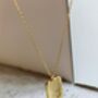 Chunky 18 K Gold Coin Medallion Necklace, thumbnail 4 of 6