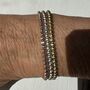 Three Sparkly Bracelets In Silver, Rose Gold And Gold Plated, thumbnail 4 of 7