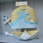 Nautical Map Paper Sail Boat Card Keepsake, thumbnail 9 of 11