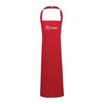 Personalised Children's Red Waterproof Apron, 7 of 10