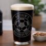 Football Pint Glass, thumbnail 2 of 5