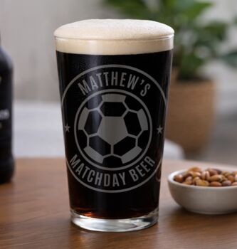 Football Pint Glass, 2 of 5