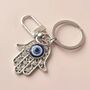Hamsa Hand Evil Eye Keyring Or Bag Charm, thumbnail 1 of 4