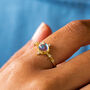 Aura Quartz Adjustable Gold Plated Ring, thumbnail 5 of 10