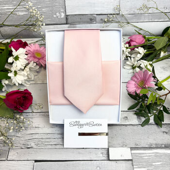 Vintage Rose Wedding Tie Set, 3 of 10