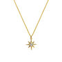 Christmas Wishes Star Necklace Gold, thumbnail 3 of 7