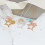 Personalised Open Star Necklace With Birthstones, thumbnail 1 of 12