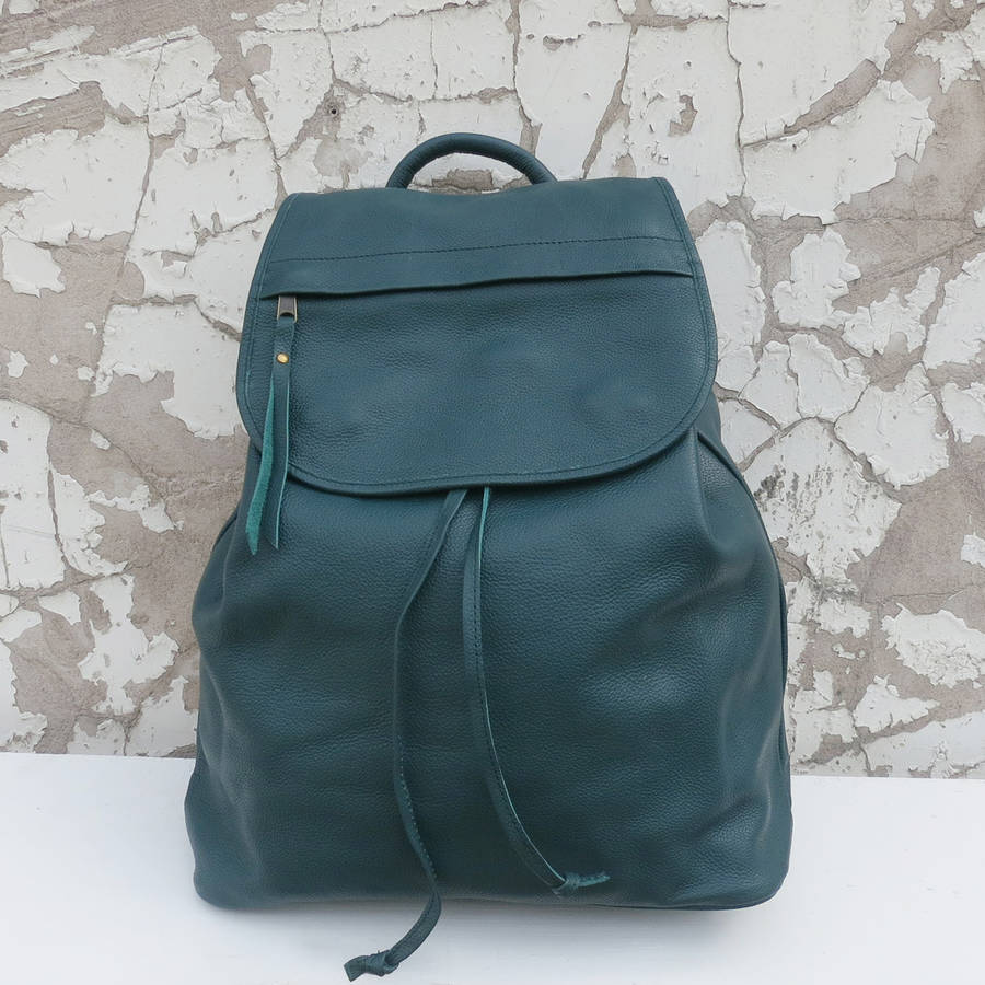 leather bata large backpack by aura que | notonthehighstreet.com