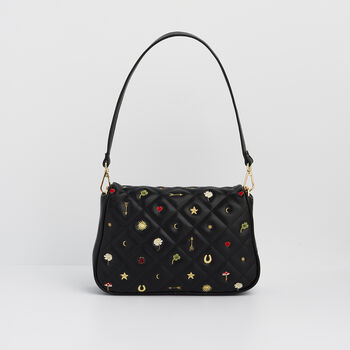 Mary Motif Quilted Crossbody Clutch, 5 of 6