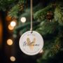 First Married Christmas Personalised Decoration, thumbnail 2 of 8