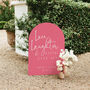 Arched Wedding Sign With Quote, thumbnail 5 of 5