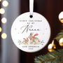 Personalised First Christmas As My Godfather Or Godmother Bauble, thumbnail 5 of 11