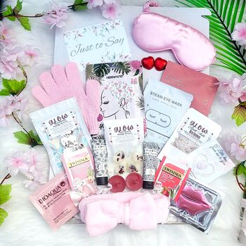 Glow Pink Self Love Spa Care Package For Her, 3 of 12