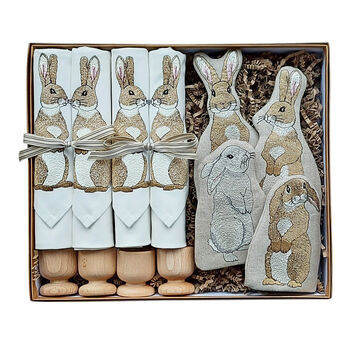 Luxury Embroidered Rabbit Gift Set, 2 of 12