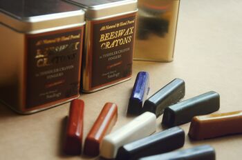 10 All Natural Toddler Beeswax Crayons In A Tin, 2 of 3