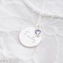 Sterling Silver 40th Birthday Disc Name Necklace, thumbnail 3 of 12