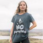 No Peaking Women's Slogan T Shirt, thumbnail 4 of 5