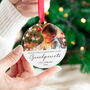 Grandparent's First Christmas Bauble Personalised With Baby's Photo, thumbnail 5 of 5