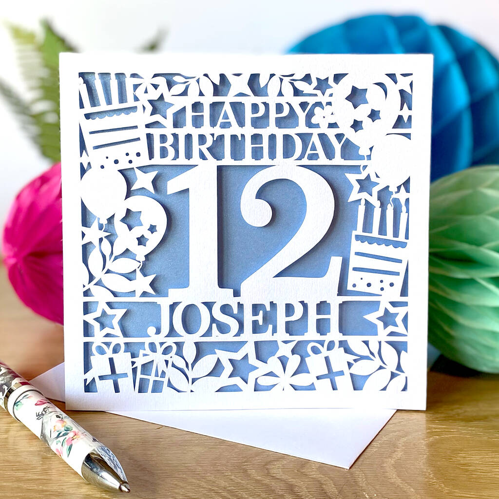 Personlised Age And Name Birthday Balloon Card, 1 of 5