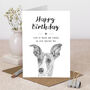 Whippet Birthday Card, thumbnail 1 of 5