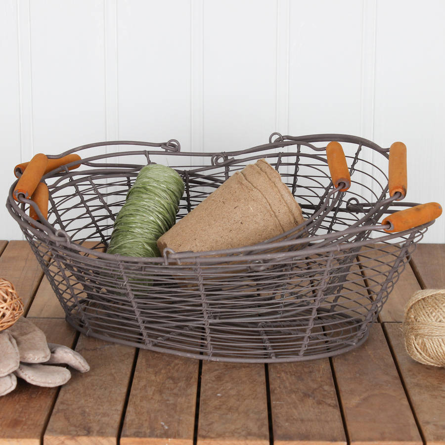 trio of wire tidy baskets by dibor