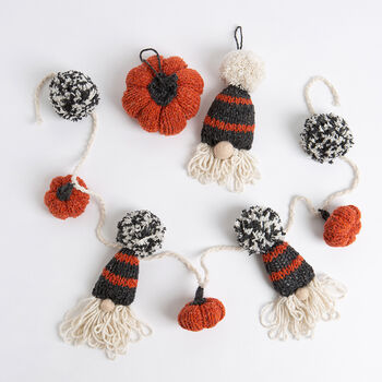 Halloween Decorations Garland And Baubles Knitting Kit, 3 of 9