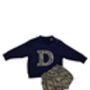 Navy Personalised Sweatshirt And Bloomers Set, thumbnail 5 of 7