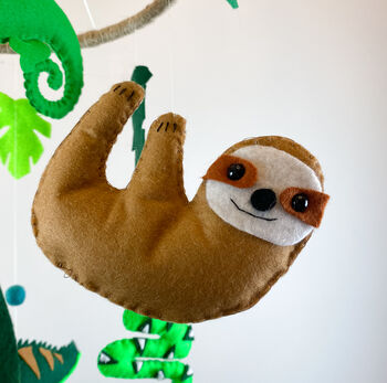 Rainforest Animals Baby Mobile, 4 of 7