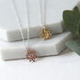 Lotus Flower Sterling Silver Necklace, thumbnail 5 of 12