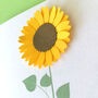 Sending You Sunshine 3D Sunflower Card, thumbnail 4 of 6