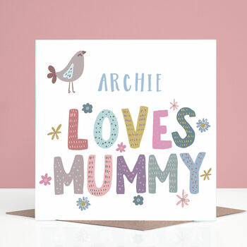 Personalised Mummy Birthday Card From Girls Or Boys, 3 of 3
