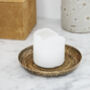 Brass Rattan Candle Tray, thumbnail 1 of 3
