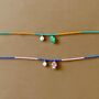 Colourful Beaded Fish And Flower Charm Necklace, thumbnail 2 of 3