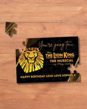 The Lion King The Musical Theatre Ticket Custom Puzzle, 2 of 8