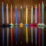 Spiral Shaped Solid Colour Eco Dinner Candles, thumbnail 1 of 12