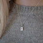 Personalised Silver Padlock Initial Necklace, thumbnail 5 of 5