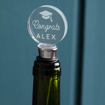Personalised Wine Bottle Stopper For Graduation, 3 of 3
