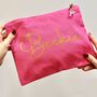 Personalised Name Cotton Canvas Make Up Bag, thumbnail 2 of 5