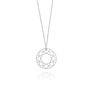 Sterling Silver Small Brilliant Diamond Necklace, thumbnail 2 of 5