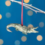 Crocodile Christmas Tree Decoration, thumbnail 1 of 4