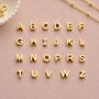 Sterling Silver Or Gold Slider Initial Letter Charm, thumbnail 2 of 7
